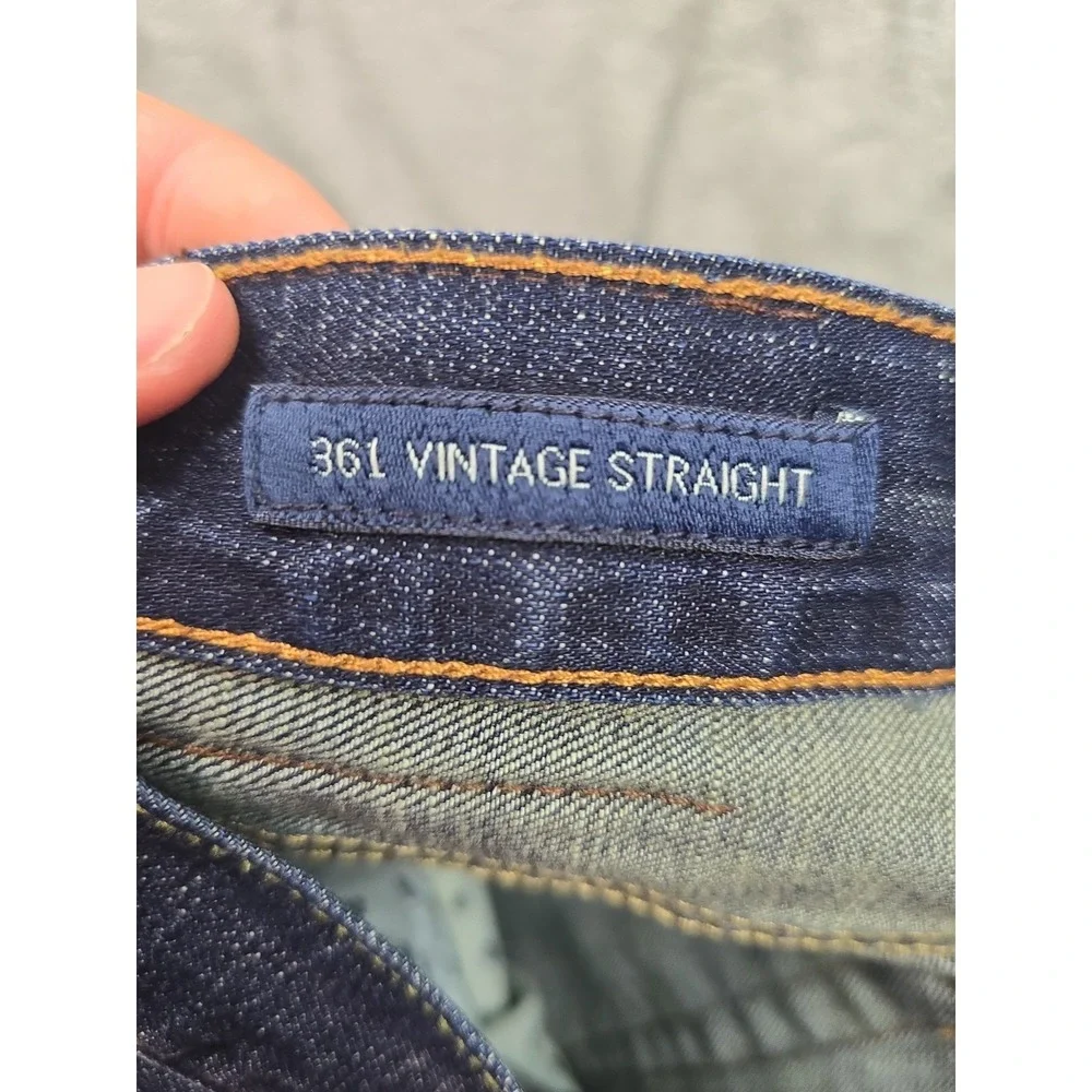 Lucky Brand 361 Vintage Fit Straight Leg Jeans Mens Size 32x30 Blue Stretch